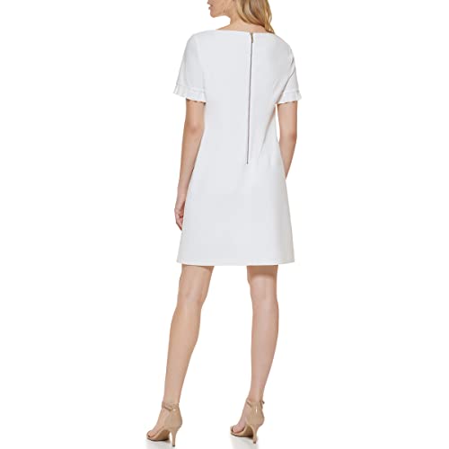 Image of Tommy Hilfiger Women's Tommy Hilfiger Pleated Short Sleeve Scuba Dress