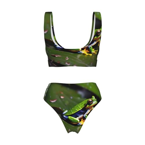 Maillot de bain 2 pièces gainant grenouilles pour gommer les complexes - 6