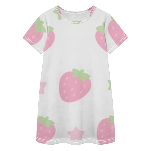 Vestido de fresas para niñas ideal para tardes de parque y cumpleaños infantiles