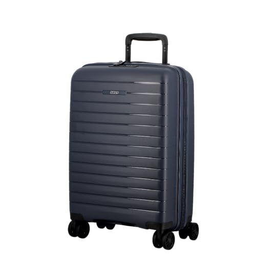 Valise cabine STR20 JUMJUMP bagage extensible 55x35x20/24 cm bleu foncé