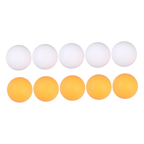 ARTSEWPLY 10pcs Table Tennis for Pong Yellow White for Outdoor Sports Consistent for Beginners and Casual Play