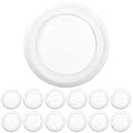 Sunco 12 Pack 5/6 Inch LED Disk Lights, Disc Lights Ceiling, LED Flush Mount Recessed Can Lighting, 1050 LM, 2700K Soft White, Dimmable, 15W=75W, Damp Rated ETL