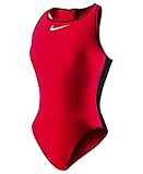 NIKE SWIM Water Polo Female High Neck Tank,University Red (614),34