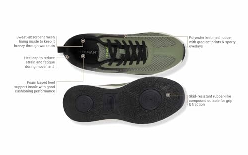 Image of Neeman's Light Trainers Sneakers for Men | Comfortable & Flexible Eva Mid Sole and Breatheble Mesh with Gradient Prints