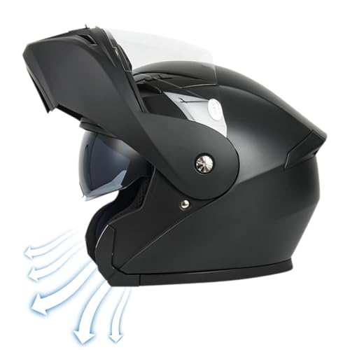 Couvre-Chef de Moto Anti-Froid et Buée à Double Visière Intégrée