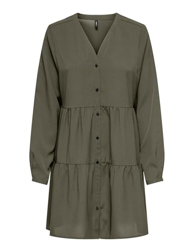 Robe boutonnée Kalamata robe longue viscose manches longues femmes ONLY