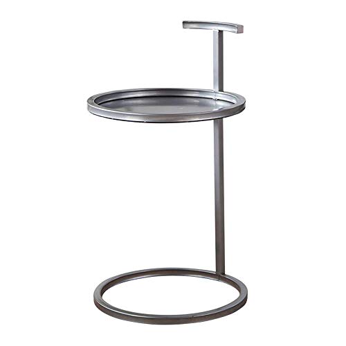 YueQiSong Modern Minimalist Parlour Sofa Side Table/Desk Metal Round C YueQiSong Modern Minimalist Parlour Sofa Side Table/Desk Metal Round C