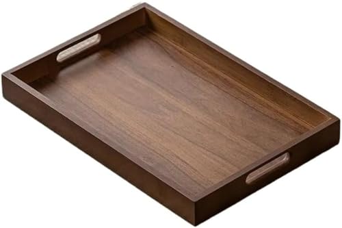 AOBOPO トレイ・盆 木製 寿司盛り器 店舗用 木製盛り器 天然木トレー 長方形 植物油仕上げ 滑り止め付き 和風 ナチュラル カフェ用 ランチプレート 洗える 速乾 防カビ 加工済み 反面加工 業務用にも対応 持ち手付き おしゃれ ギフト 寿司盛り器