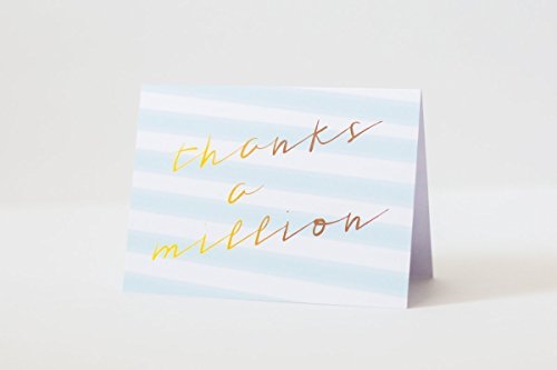 Luxye Box Of 36 Thank You Cards With Envelopes, Folding Thank You Card Notes, Original Polka Dot Striped Designs, Bulk 4X6 Blank Inside, For Small Business, Baby Shower, Birthdays And More! #TOP5