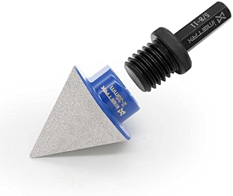 iMetrx Tile Cone Grinder Diamond Beveling Champfer Bits 35mm(1-3/8'') Diamond Countersink Drill Bits Calidad Tools Tile Cone