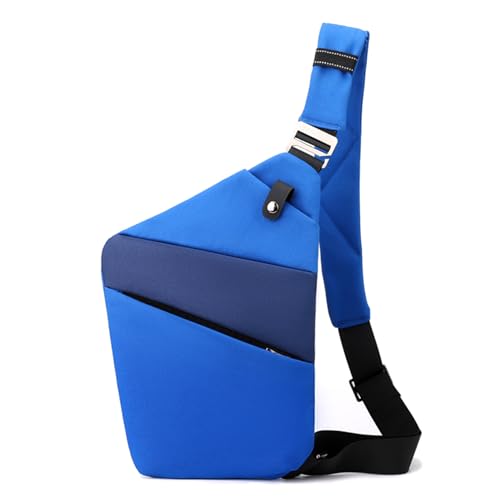 Image of Anti Theft Crossbody Bags for Women, Shoulder Bag Anti-theft Design for Travel, Sport (Blue Dark Blue - Right Shoulder)