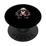 Giant MMA Panda - Angry Free Fighting Panda PopSockets Standard PopGrip