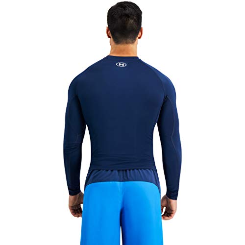 Under Armour Men's Standard Rashguard, Compression Fit & Flat Seams, Short Long Sleeve Designs3