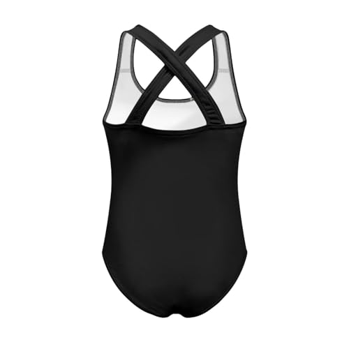 Image of Xpyiqun Swimsuit for Girls One Piece Bathing Suits Size 5-14 Sleeveless Swimwear Cross Shoulder Strap Swimming Wear
