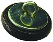 10x 20mm Oxblood/Red Leather Chesterfield Buttons with Wire Backs for Traditional deep Button Chesterfield Upholstery, Sofas, Chairs, Stools Handmade in England - Antique Finish