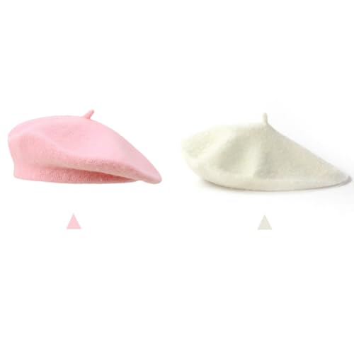 2 piezas de boina de lana para mujer miniatura 6