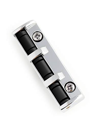 Holmer 6 String Metal Guitar Roller Nut 3 Saddles With Screws Compatible With Strat Or Tele Electric Guitar Chrome. #TOP6