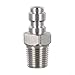 Quick Connect Adapter, Male & Female Industrial Air Hose Quick Connector 8mm 1/8 npt Thread Air Tool Fittings Accessories