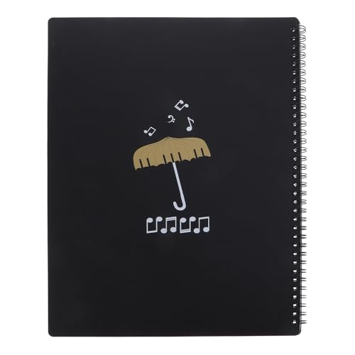 Healifty Carpeta de Partituras Transparente Organizador de Documentos Musicales de Duradero Carpeta Porta Folios con Funda para Almacenamiento de Archivos Musicales