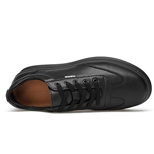 Battle Men 8cm Invisible Height Shoes for Men Sneakers Athletic Lace Up Taller Elevator Thick Bottom Casual Solid Color Run Shoes4