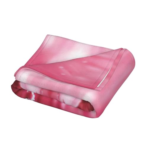 Couverture flanelle anti-transpiration légère motif cerises