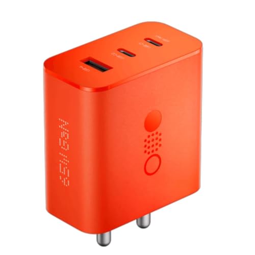 Image of 65W CMF by Nothing Gan Trio Charger Adapter | 3 Port USB Type C to A Fast Wall Charging Adaptor Compatible with CMF Phone 1 /Nothing Phone 2a Plus /Phone 2A /Phone 2 /Samsung Galaxy S24 Ultra