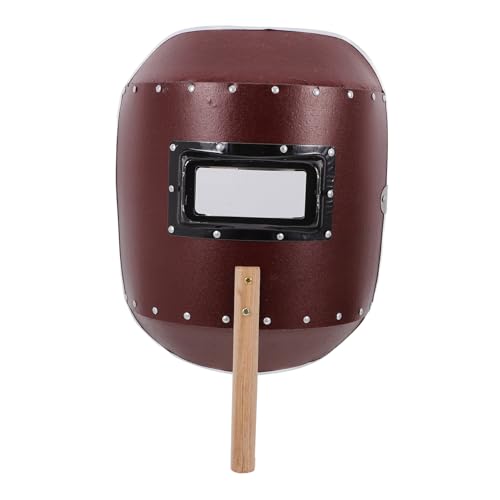 NAMOARLY Safety Welding Face Cover Handheld Welding Mask Wood Handle for Welders