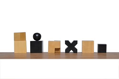 Jeu d'échecs en bois minimaliste : oubliez les pièces fragiles avec le style Bauhaus 1923