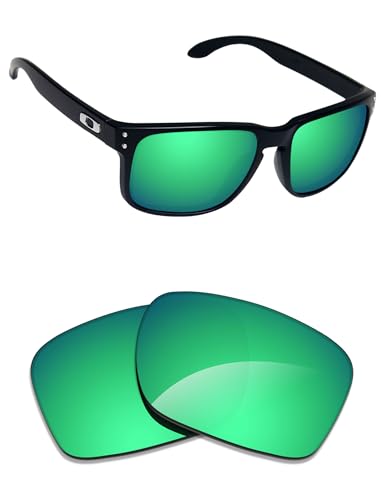 Verres rechange Oakley Holbrook vert émeraude Alphax non polarisés haute clarté OO9102