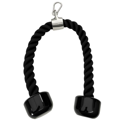 qibylift Corde à Triceps de Luxe à Tirer vers Le Bas – Longueur de la Corde : 68 cm, Facile à Prendre en Main et antidérapante – vue 7