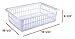 6 Pack - Plastic Storage Organizing Basket, Cabinet Shelf Kitchen Drawer Refrigerator, Freezer Organizer Bins, 15