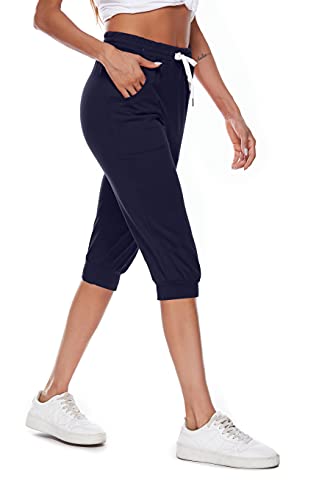 Pantacourt femme sport anti-frottement avec grandes poches latérales pour le running en été