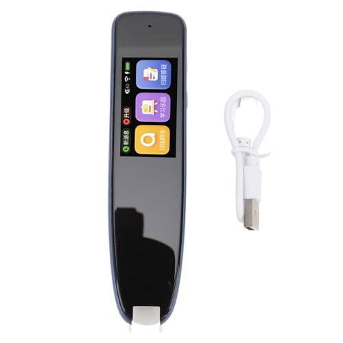 Scan-Reader-Stift, OCR-Digitalstift-Reader, Text-zu-Sprache-Lesestift, Intelligenter Aufnahmestift für Studenten, Legasthenie mit Sprachübersetzer (Dunkelblau)