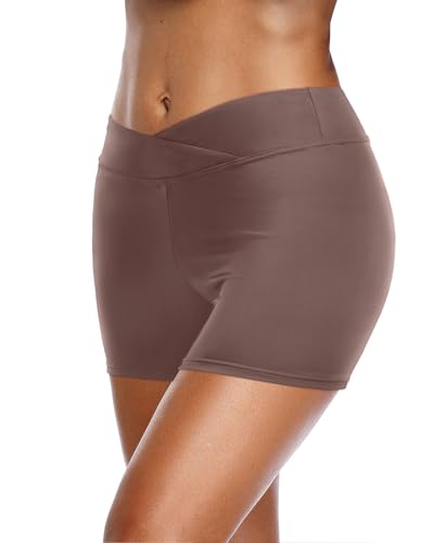 Image of Yonique Womens Swim Shorts Bathing Suits Bottoms Swimsuit Bottoms(Available in Plus)