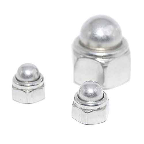 Acorn Nuts M8 Pack of 10 Hexagonal Cap Nuts Self-Locking DIN 986 A2 Stainless Steel - Image 4