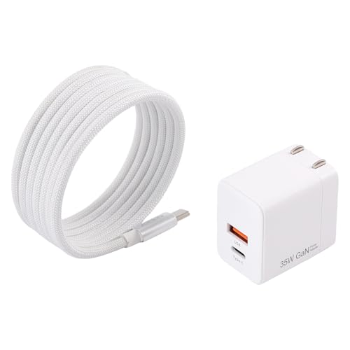 ArtO Core 35W 充電器+1.5m自巻きケーブルセット PD/PPS/QC3.0対応 Type-C+USB-A 歯ブラシ～iPhone16/Galaxy S25/Switch対応 急速充電 折りたたみプラグ (white)