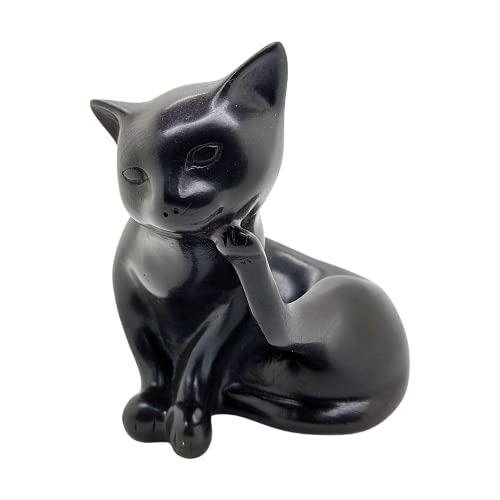Naturals-Statuetta in Resina Motivo: Gatto Multicolore Taglia Unica