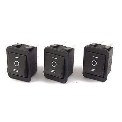 Interrupteur 6 Broches DPDT On-Off-On 15A 250V AC pour Panneau de Bateau | Lot de 3 Pièces
