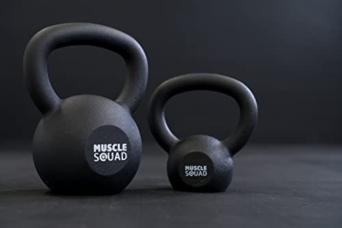 MuscleSquad Cast Iron Kettlebells Single or Set- Value Kettlebell Weights from 2kg – 20kg - Kettlebell Weights Workout Equipment For Home Or Gym Use - Image 3