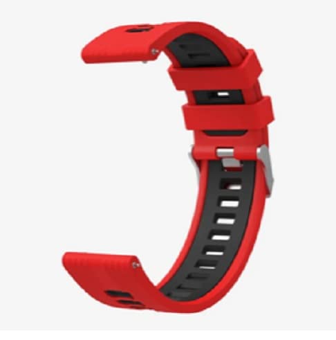 Image of Colorcase Smart Watch Strap Silicon Dual Tone Compatible with Syska Stellar SW280 Smart Watch - Dual Tone Band