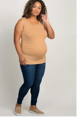 IKKAI Women The Ultimate Camisole Skin Feels Cool and Cold Maternity Camisole for Women | High-Waist| Pack of 1 (XL, Skin) - Image 5 thumbnail