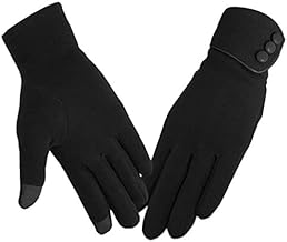 Fashion Touch Screen Gloves Soft Comfortable Windproof with Velvet Inside for Women Girls Winter Warm Wear