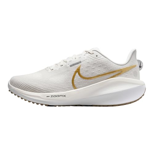 Nike Vomero 17 Women's Road Running Shoes (FB8502-006, Phantom/Light Bone/Sail/Metallic Gold) Size 8