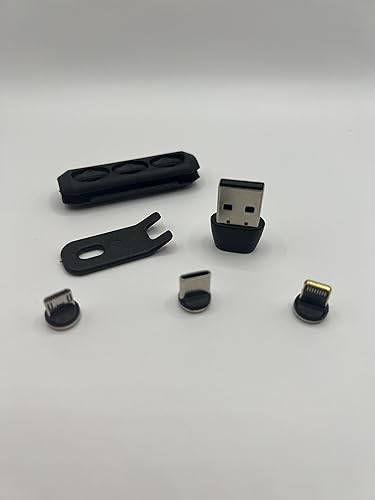 Cable magnético 3 en 1 USB Tipo C rápido 2m verde miniatura 4