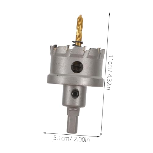 Lurrose Aluminum Cutting Drill Bit Metal Hole Saw Smooth Titanium Coating for Clean Cuts