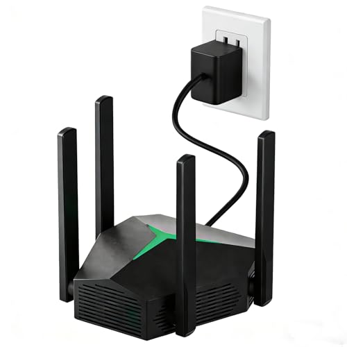 NPET AC1200 Dual Band WiFi Extender, 1.2Gbps Whole Home Coverage up to 7000 Sq.ft, Supports 32 Devices, Connectivity with USB-C, 2 Ethernet Ports, Black