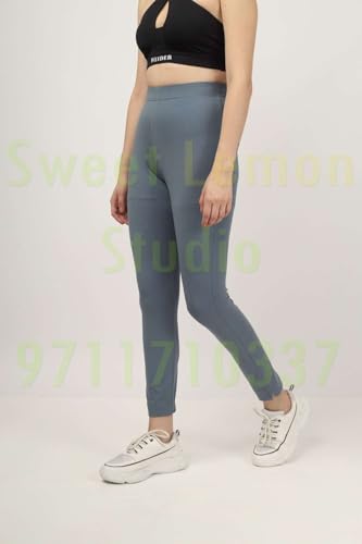 Image of ON&ON Women's Cotton Stretchable Slim Fit Straight Pants Trouser for Casual Wear and Office Wear