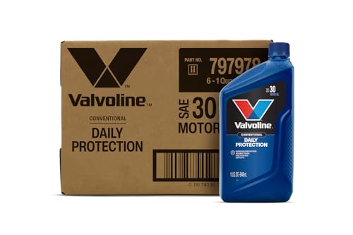 Valvoline Daily Protection SAE 30 Conventional Motor Oil 1 QT, Case of 6