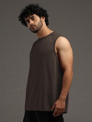 Image of CHKOKKO Sleeveless T Shirts Gym Vest for Men Workout Solid Premium Cotton Blend Tank Top for Man Running Vest Sando Gym Wear Lightweight Breathable Casual Summer Wear Boys