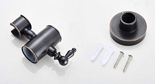 Robinet de section de douche encastrable noir avec mitigeur de baignoire